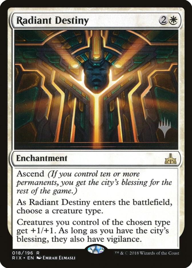 Radiant Destiny 18 card from Promo Pack: Core Set 2020