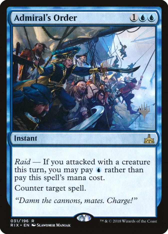 Admiral's Order 31 card from Promo Pack: Core Set 2020