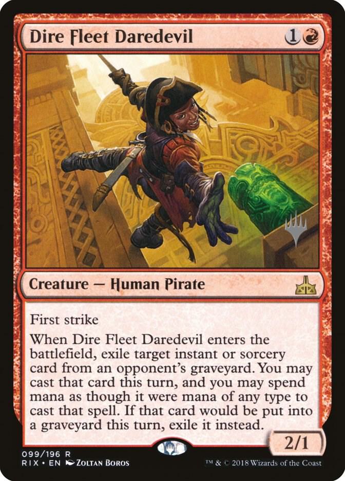 Dire Fleet Daredevil 99 card from Promo Pack: Core Set 2020