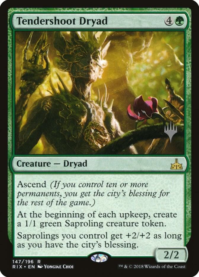 Tendershoot Dryad 147 card from Promo Pack: Core Set 2020
