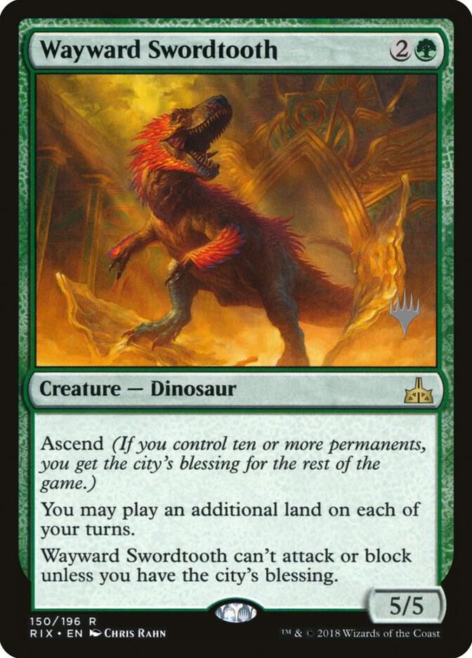 Wayward Swordtooth 150 card from Promo Pack: Core Set 2020