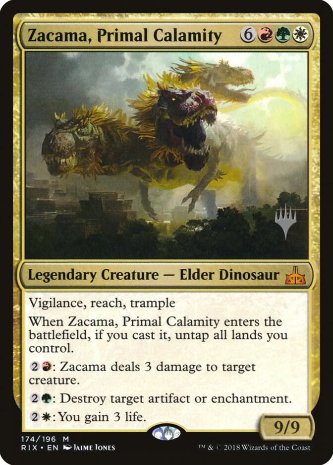 Zacama, Primal Calamity 174 card from Promo Pack: Core Set 2020