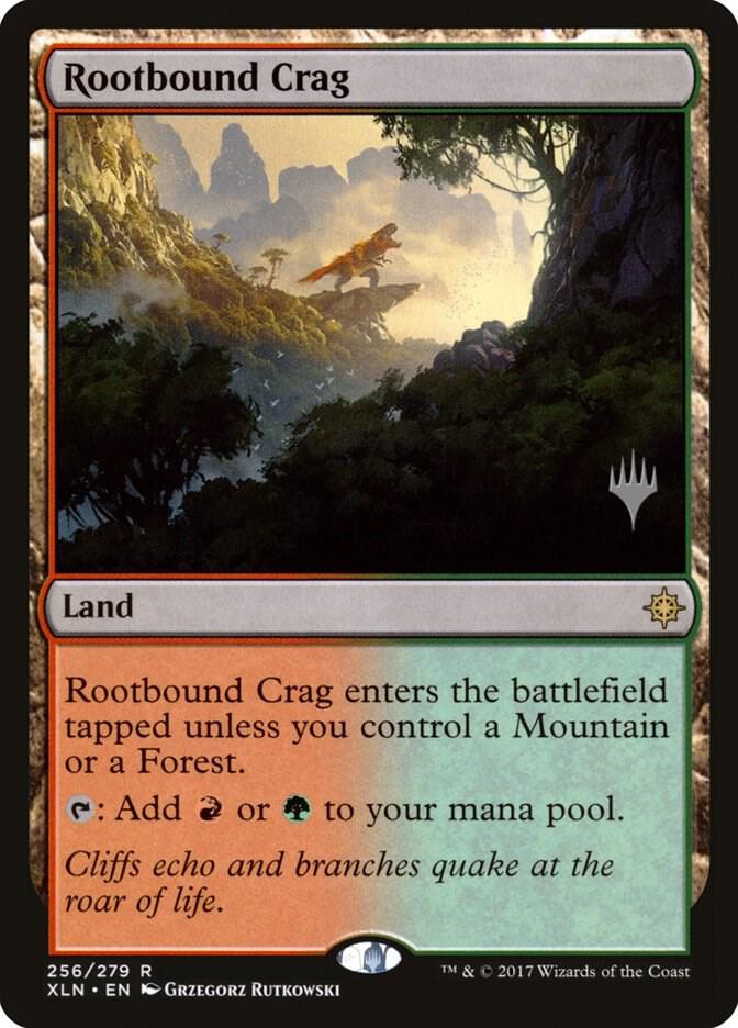 Rootbound Crag 256 card from Promo Pack: Core Set 2020