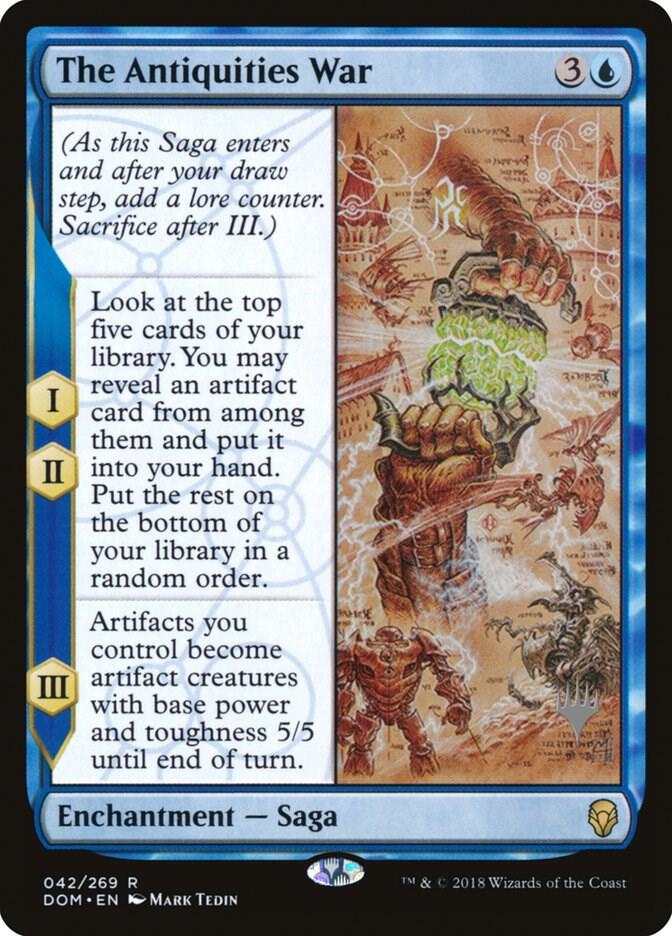 The Antiquities War 42 card from Promo Pack: Core Set 2020