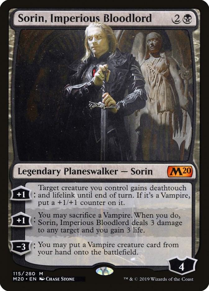 Sorin, Imperious Bloodlord 115 card from Promo Pack: Core Set 2020