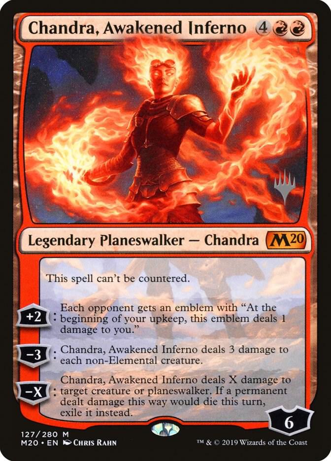 Chandra, Awakened Inferno 127 card from Promo Pack: Core Set 2020