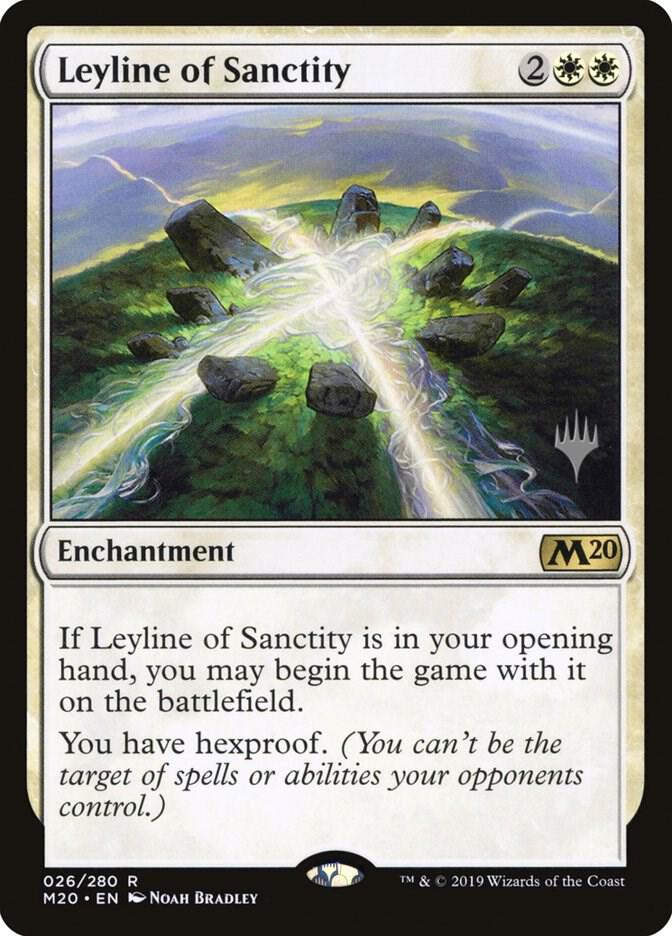 Leyline of Sanctity 26 card from Promo Pack: Core Set 2020