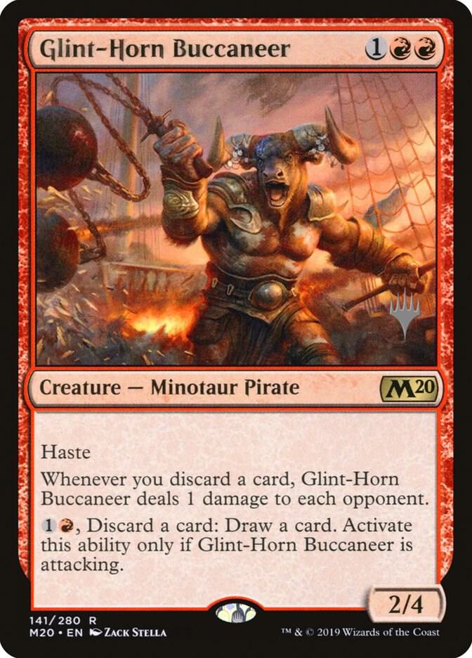 Glint-Horn Buccaneer 141 card from Promo Pack: Core Set 2020