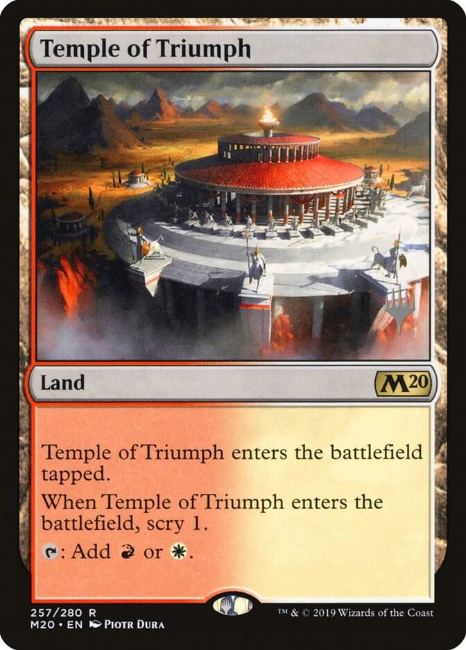 Temple of Triumph 257 card from Promo Pack: Core Set 2020
