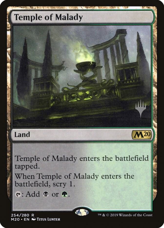 Temple of Malady 254 card from Promo Pack: Core Set 2020