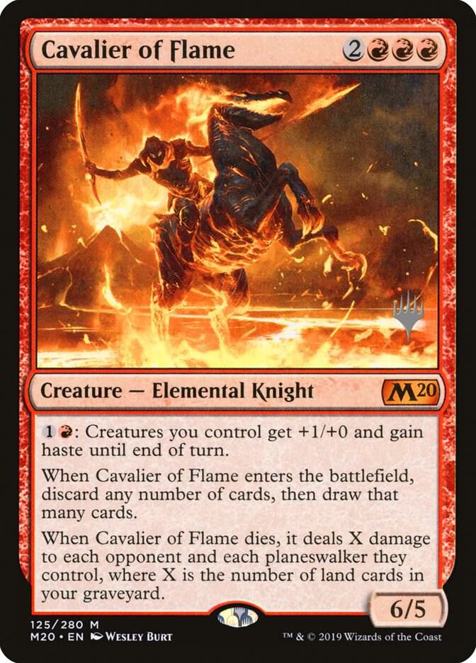 Cavalier of Flame 125 card from Promo Pack: Core Set 2020