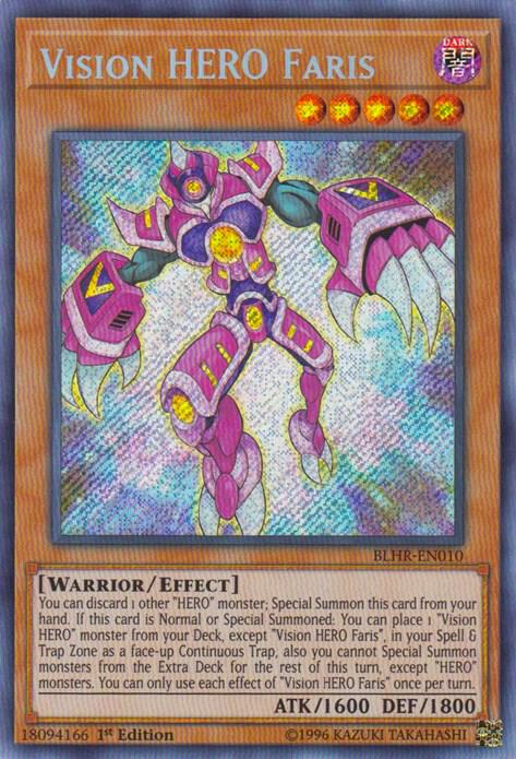 Vision HERO Faris BLHR-EN010 card from Battles of Legend: Hero's Revenge