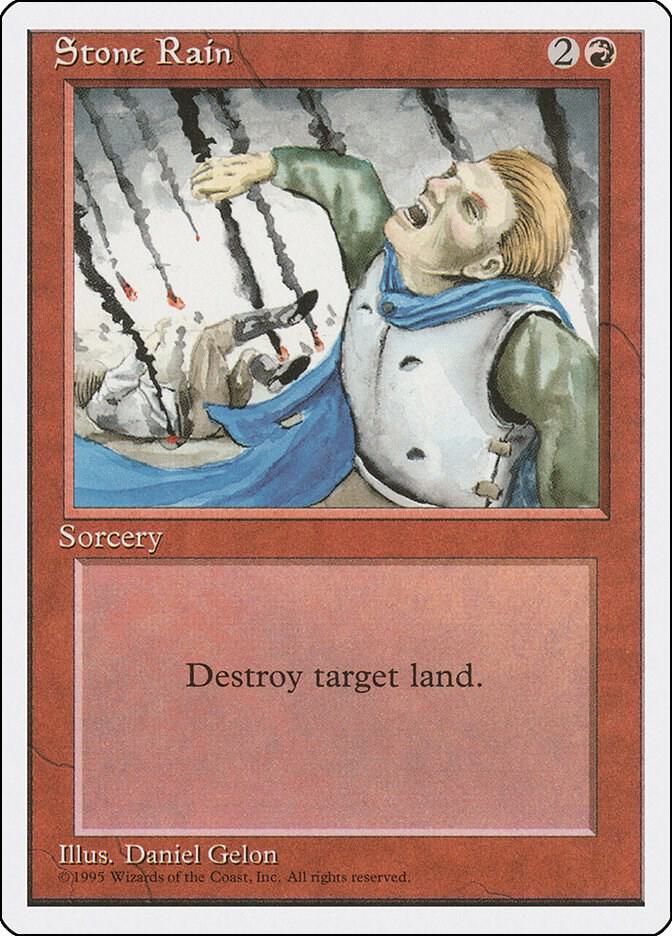 Stone Rain card from Fourth Edition