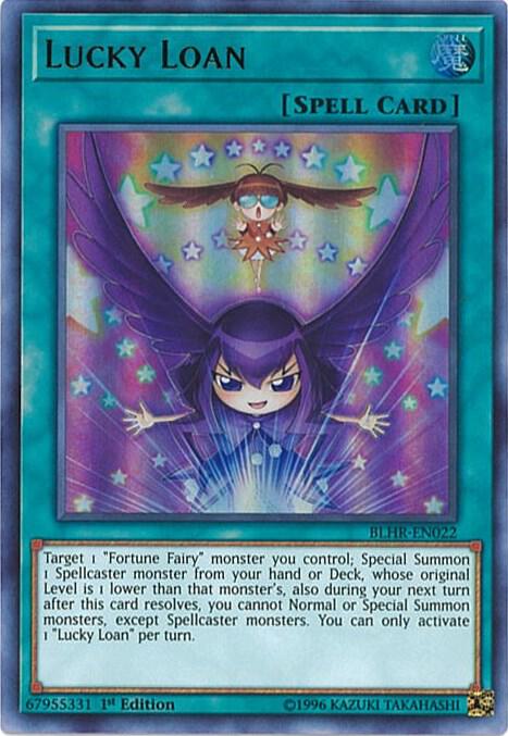 Lucky Loan BLHR-EN022 card from Battles of Legend: Hero's Revenge