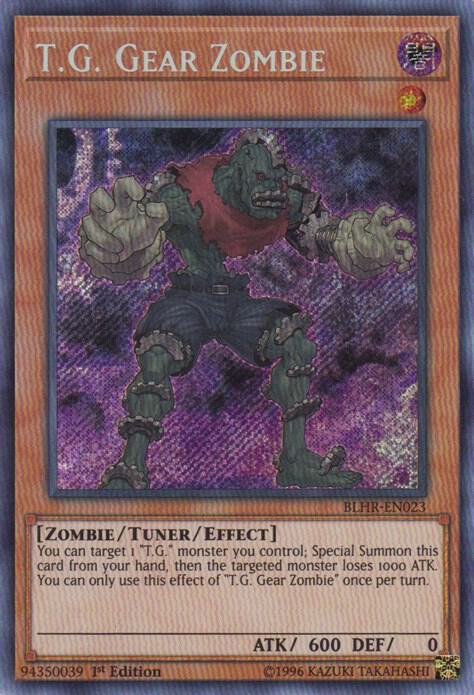T.G. Gear Zombie BLHR-EN023 card from Battles of Legend: Hero's Revenge