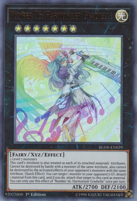 Number 76: Harmonizer Gradielle BLHR-EN029 card from Battles of Legend: Hero's Revenge