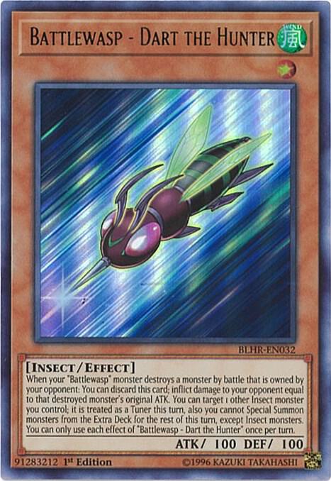 Battlewasp - Dart the Hunter BLHR-EN032 card from Battles of Legend: Hero's Revenge