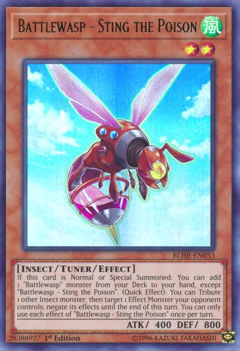 Battlewasp - Sting the Poison BLHR-EN033 card from Battles of Legend: Hero's Revenge