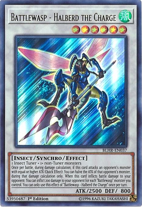 Battlewasp - Halberd the Charge BLHR-EN037 card from Battles of Legend: Hero's Revenge