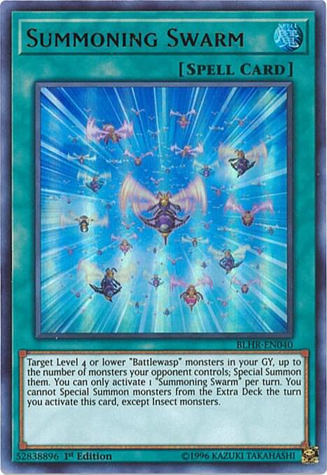 Summoning Swarm BLHR-EN040 card from Battles of Legend: Hero's Revenge