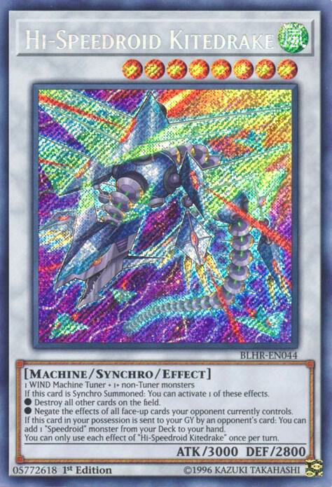 Hi-Speedroid Kitedrake BLHR-EN044 card from Battles of Legend: Hero's Revenge