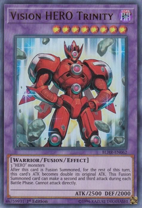 Vision HERO Trinity BLHR-EN062 card from Battles of Legend: Hero's Revenge
