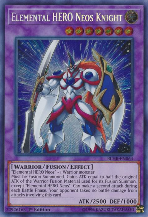 Elemental HERO Neos Knight BLHR-EN064 card from Battles of Legend: Hero's Revenge