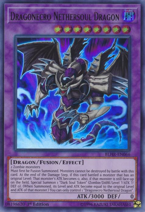 Dragonecro Nethersoul Dragon BLHR-EN066 card from Battles of Legend: Hero's Revenge