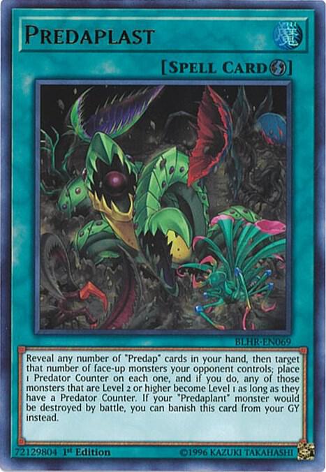 Predaplast BLHR-EN069 card from Battles of Legend: Hero's Revenge