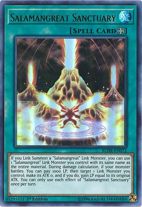 Salamangreat Sanctuary BLHR-EN072 card from Battles of Legend: Hero's Revenge