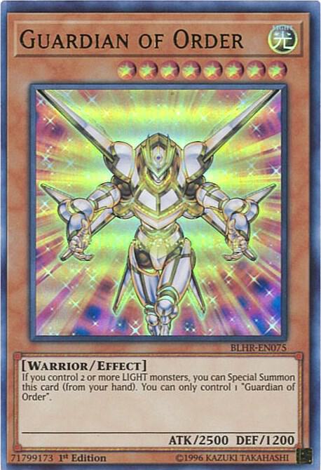 Guardian of Order BLHR-EN075 card from Battles of Legend: Hero's Revenge