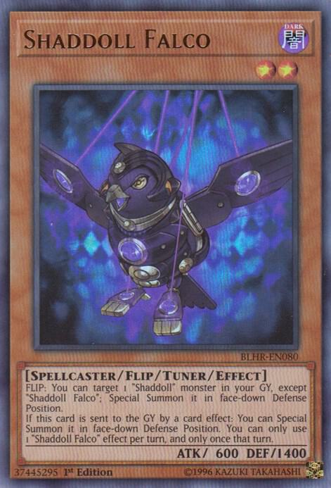 Shaddoll Falco BLHR-EN080 card from Battles of Legend: Hero's Revenge