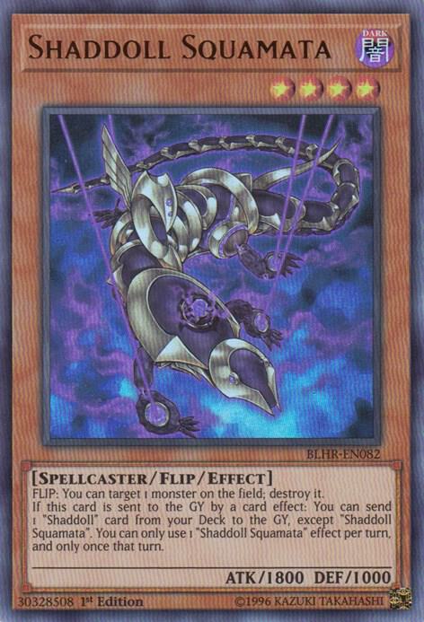 Shaddoll Squamata BLHR-EN082 card from Battles of Legend: Hero's Revenge