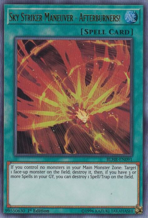 Sky Striker Maneuver - Afterburners! BLHR-EN091 card from Battles of Legend: Hero's Revenge