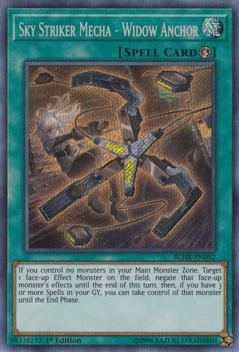 Sky Striker Mecha - Widow Anchor BLHR-EN092 card from Battles of Legend: Hero's Revenge