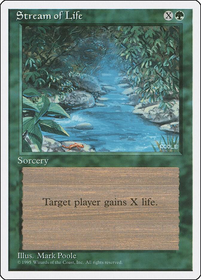 Stream of Life 156 card from Fourth Edition
