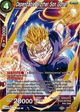 Dependable Brother Son Gohan BT7-006 card from Assault of the Saiyans
