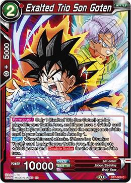 Exalted Trio Son Goten BT7-009 card from Assault of the Saiyans