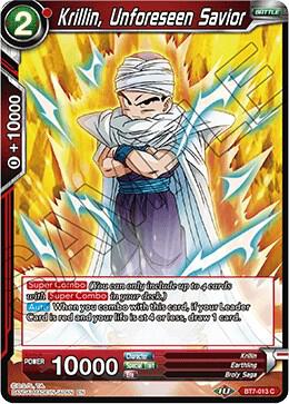 Krillin, Unforeseen Savior BT7-013 card from Assault of the Saiyans