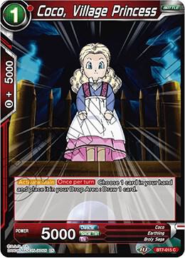 Coco, Village Princess BT7-015 card from Assault of the Saiyans