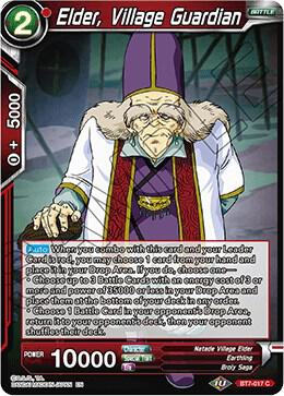 Elder, Village Guardian BT7-017 card from Assault of the Saiyans