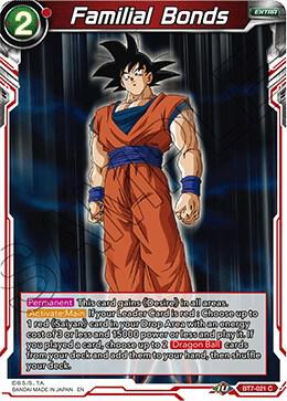 Familial Bonds BT7-021 card from Assault of the Saiyans