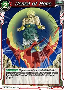 Denial of Hope BT7-023 card from Assault of the Saiyans
