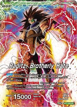 Raditz // Raditz, Brotherly Hate BT7-049 card from Assault of the Saiyans