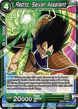 Raditz, Saiyan Assailant BT7-052 card from Assault of the Saiyans