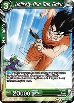 Unlikely Duo Son Goku BT7-053 card from Assault of the Saiyans
