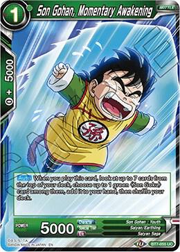 Son Gohan, Momentary Awakening BT7-055 card from Assault of the Saiyans