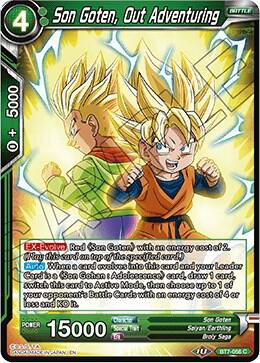 Son Goten, Out Adventuring BT7-056 card from Assault of the Saiyans