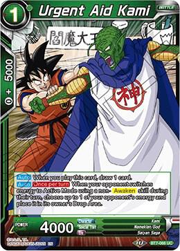 Urgent Aid Kami BT7-066 card from Assault of the Saiyans