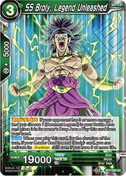 SS Broly, Legend Unleashed BT7-069 card from Assault of the Saiyans